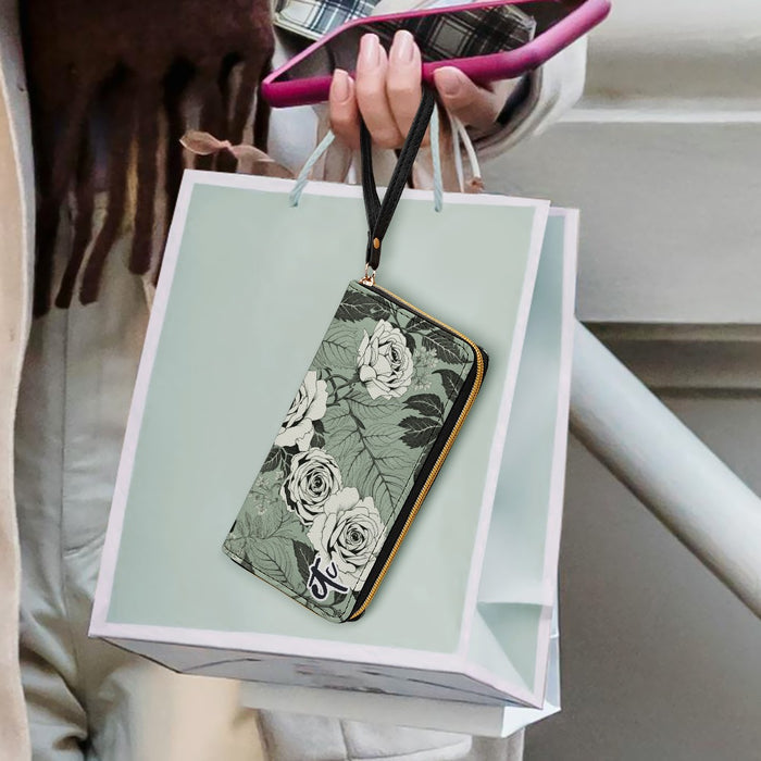 ETC Sage Floral PU Leather Wallet