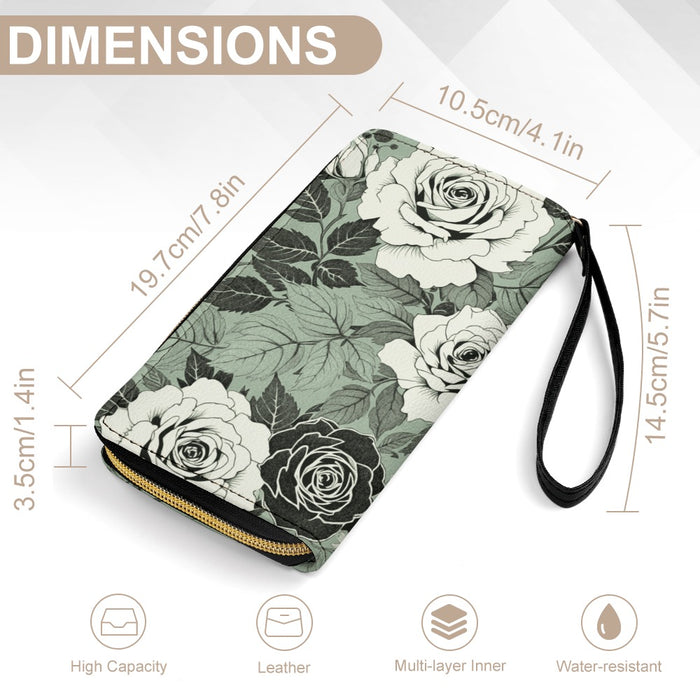 ETC Sage Floral PU Leather Wallet