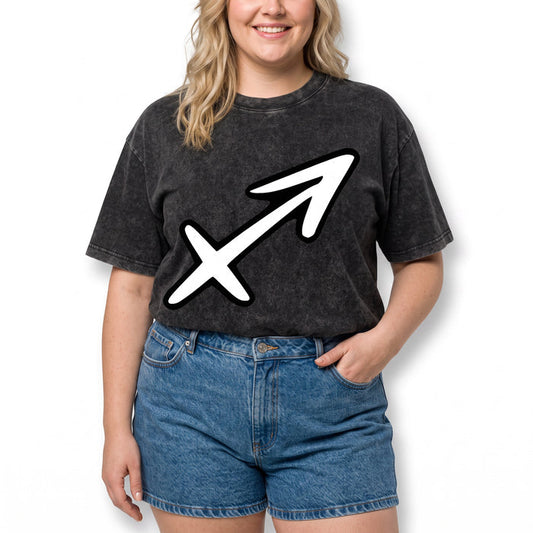ETC SAGITTARIUS Sign Vintage Wash Tee