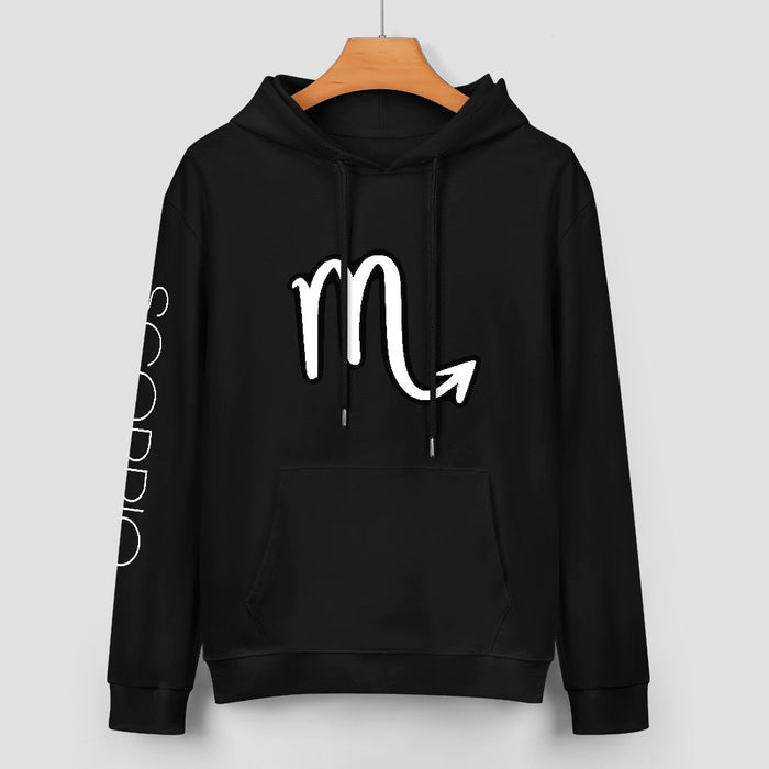 ETC SCORPIO ZODIAC SIGN COTTON HOODIE