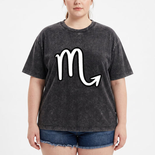 ETC Scorpio Zodiac Sign Vintage Wash Tee