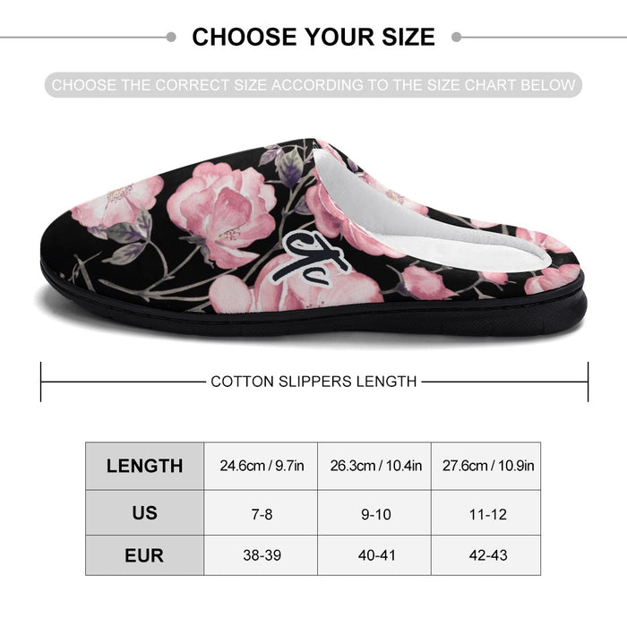 ETC Spring 17' Peonies Cotton slippers