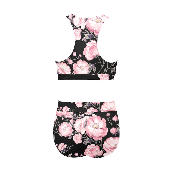 ETC Spring 17' Peonies High Waisted Bikini