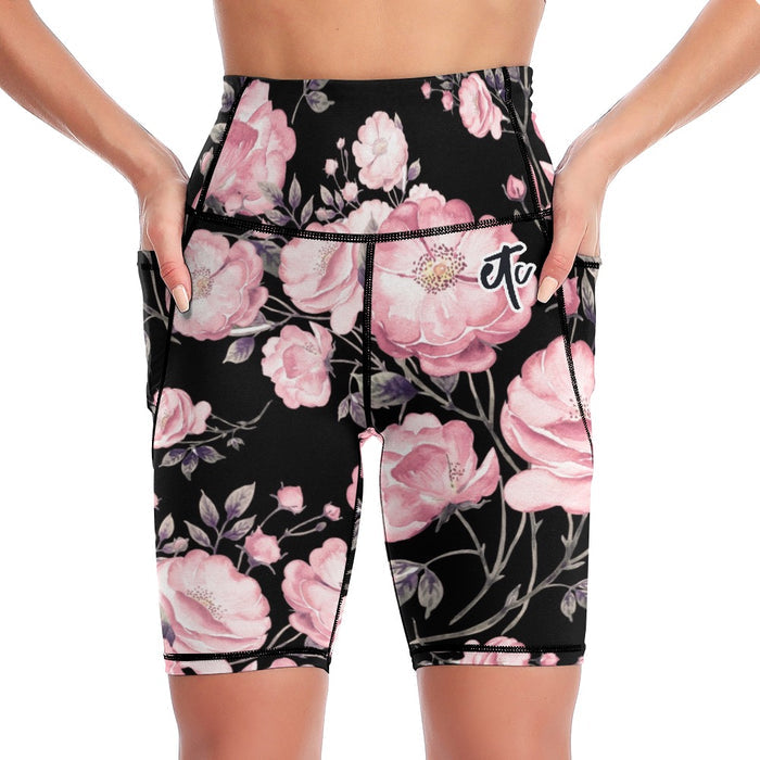 ETC Spring 17' Peonies Short Leggings