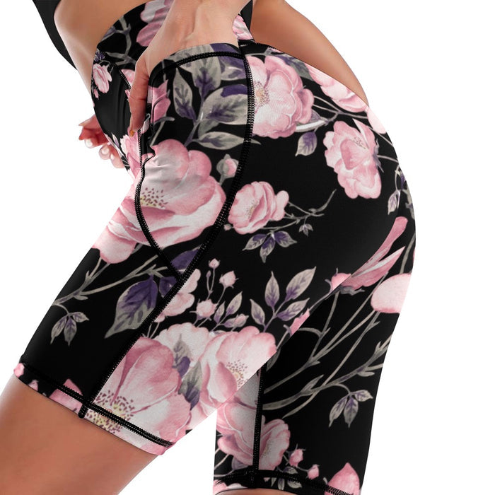 ETC Spring 17' Peonies Short Leggings