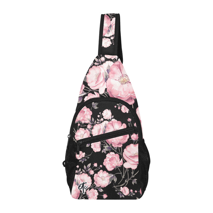 ETC Spring 17' Pink Peonies Cross Body Bag