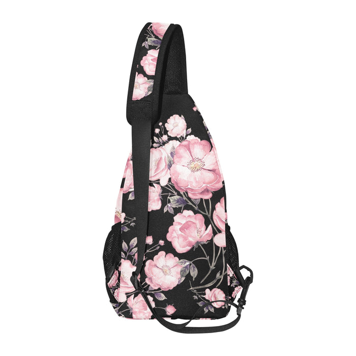ETC Spring 17' Pink Peonies Cross Body Bag