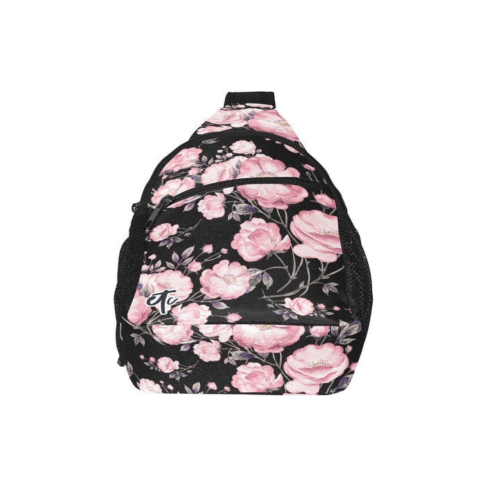 ETC Spring 17' Pink Peonies Cross Body Bag