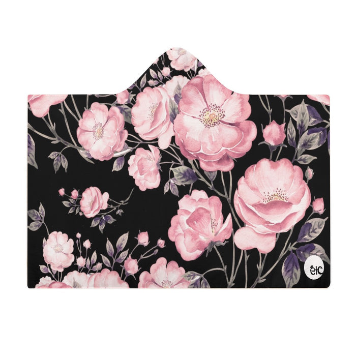 ETC Spring Peonies Hooded Blanket