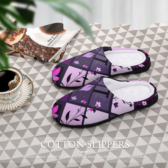 ETC Square Floral Slippers