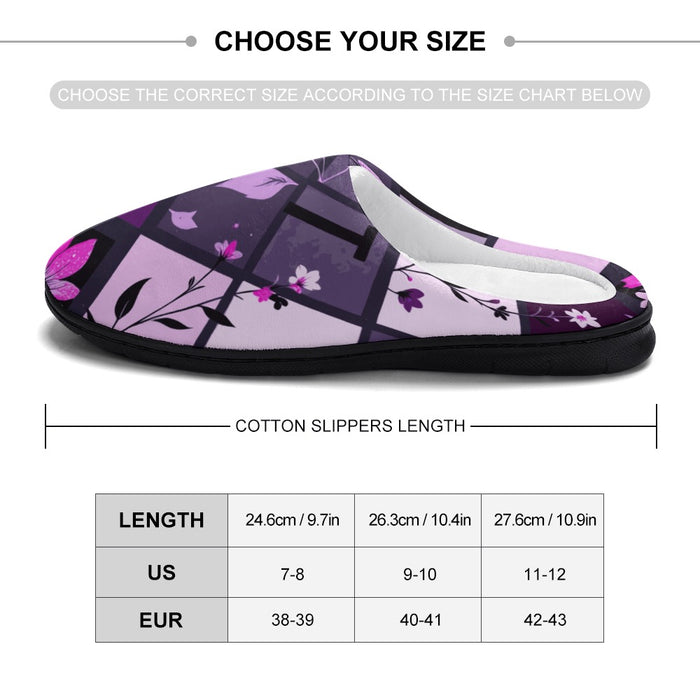 ETC Square Floral Slippers