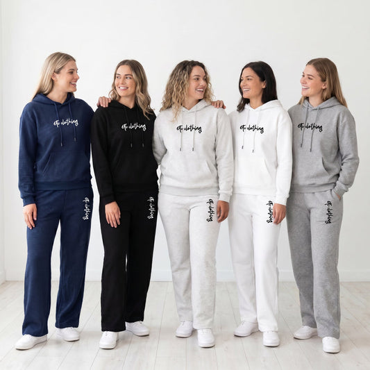 ETC Staple Fleece Embroidered Hoodie & Wide Leg Tracksuit Set