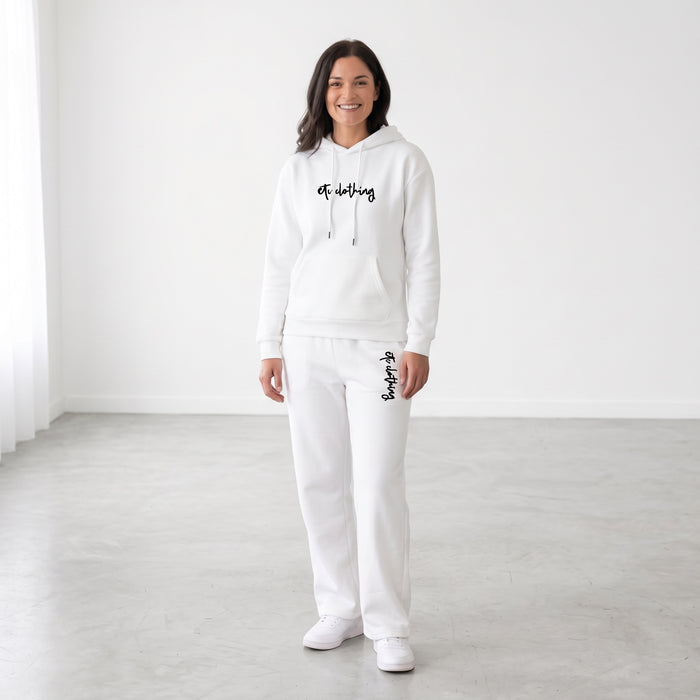 ETC Staple Fleece Embroidered Hoodie & Wide Leg Tracksuit Set