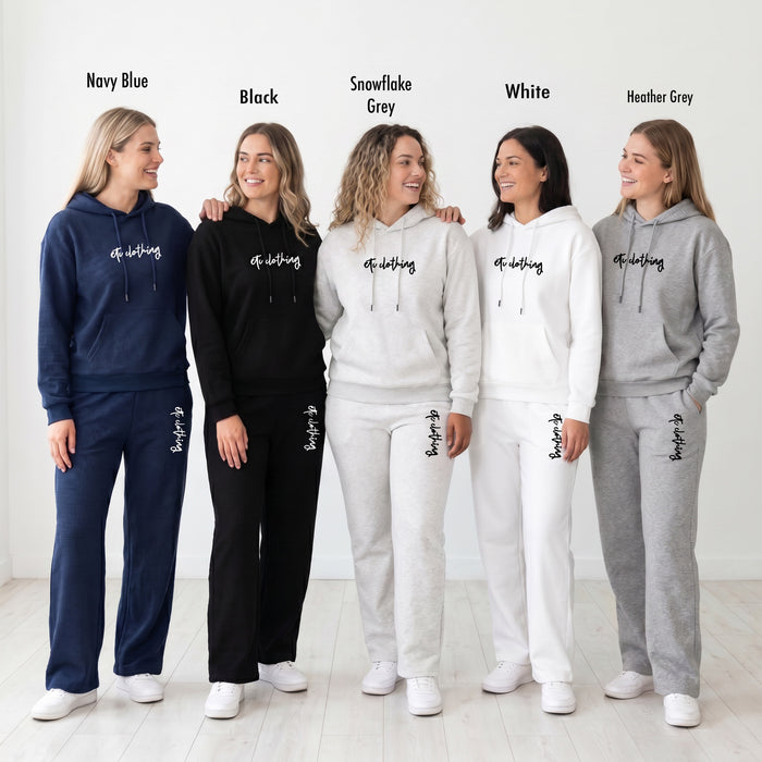 ETC Staple Fleece Embroidered Hoodie & Wide Leg Tracksuit Set