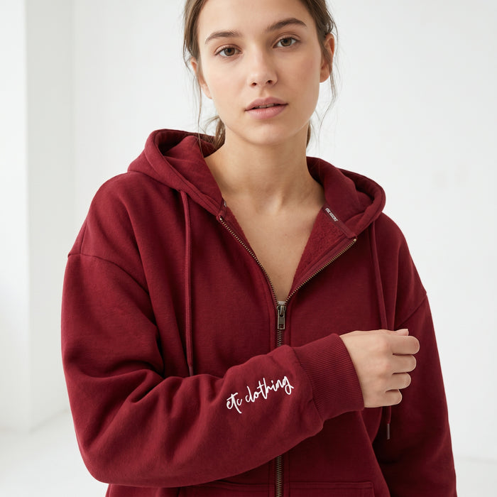 ETC Staple Fleece Embroidered Zip Hoodie