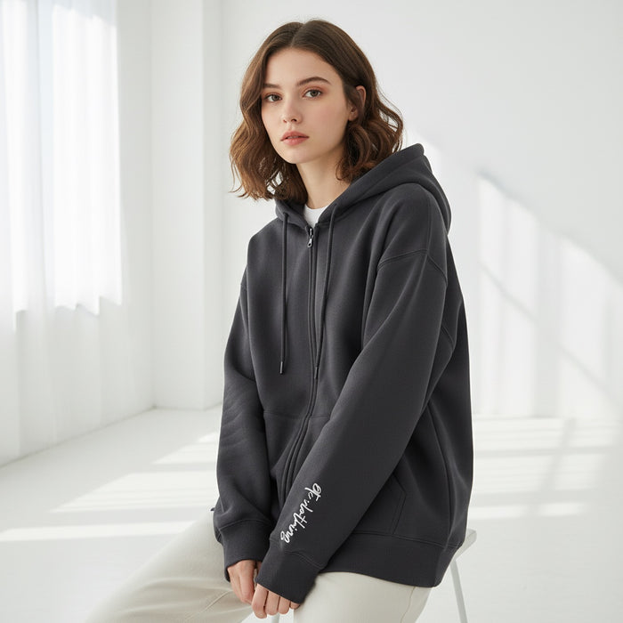 ETC Staple Fleece Embroidered Zip Hoodie