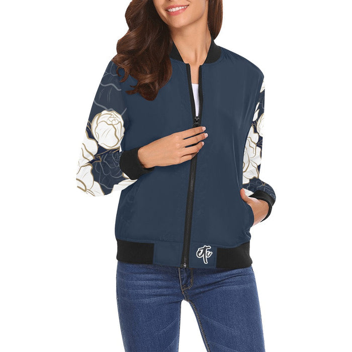 ETC Summer Peonies Bomber Jacket