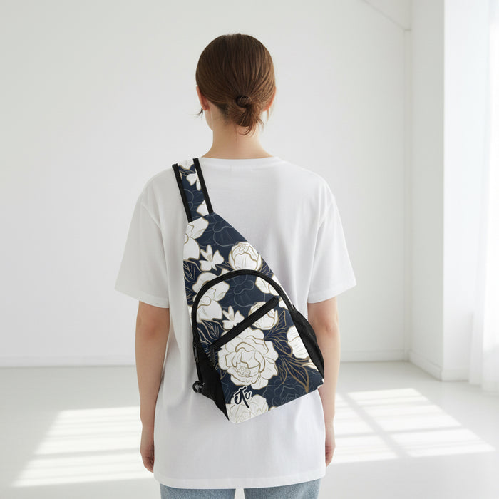 ETC Summer Peonies Cross Body Bag