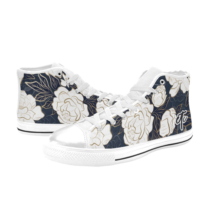 ETC Summer Peonies High Top Canvas Sneakers