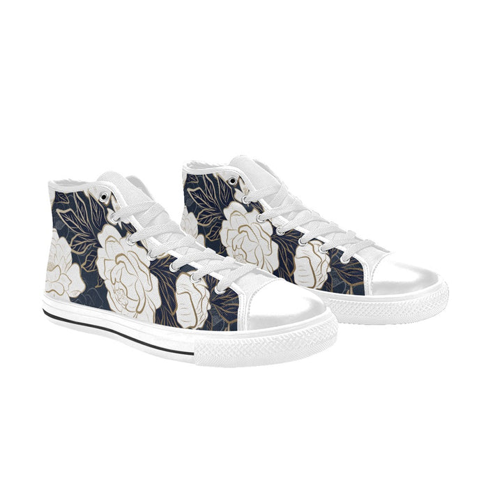 ETC Summer Peonies High Top Canvas Sneakers