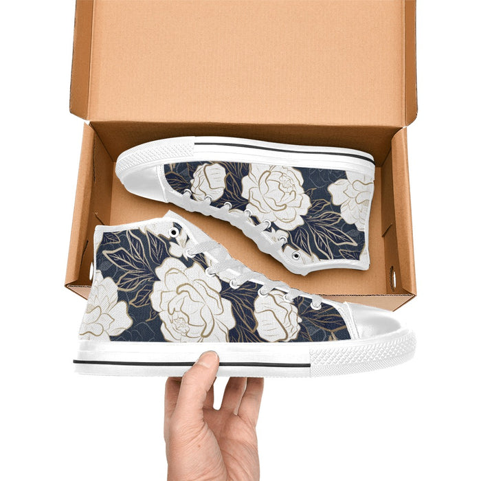 ETC Summer Peonies High Top Canvas Sneakers