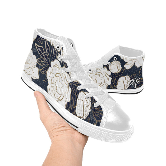 ETC Summer Peonies High Top Canvas Sneakers
