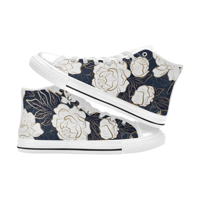 ETC Summer Peonies High Top Canvas Sneakers