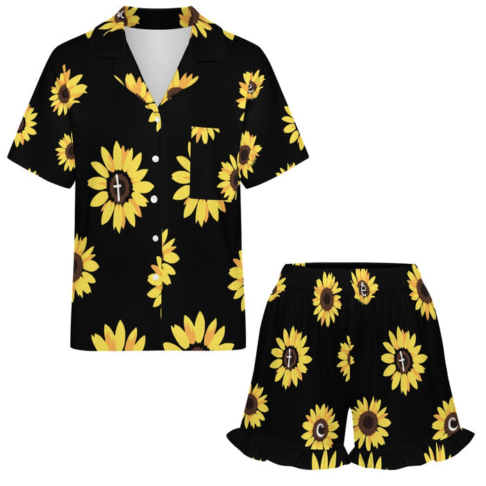 ETC Sunflower Ruffled Pajama