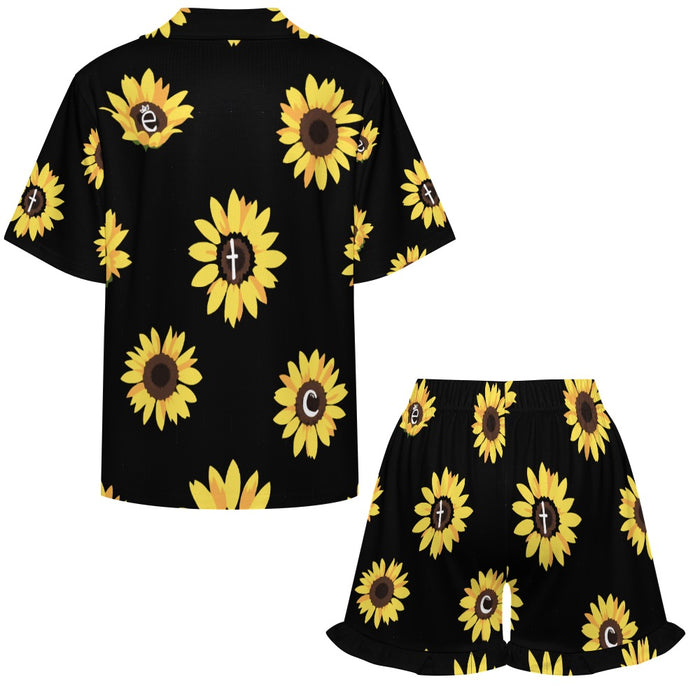 ETC Sunflower Ruffled Pajama