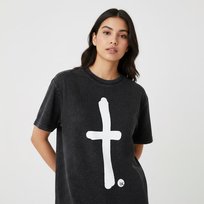 ETC 't' Vintage Wash Cotton Tee
