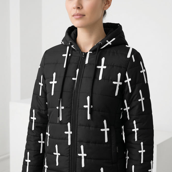 ETC 't' Winter Hooded Puffer Jacket