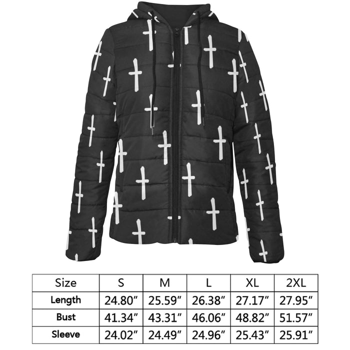 ETC 't' Winter Hooded Puffer Jacket