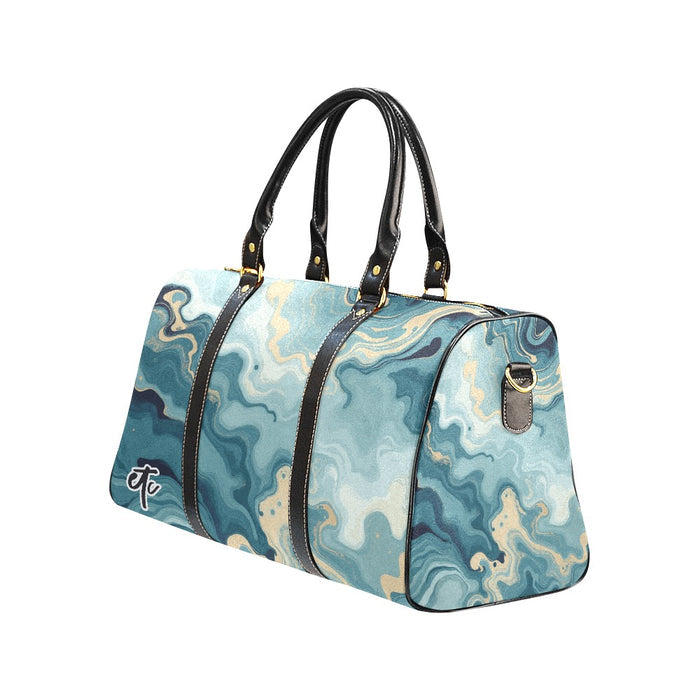 ETC Teal Marble Travel Bag