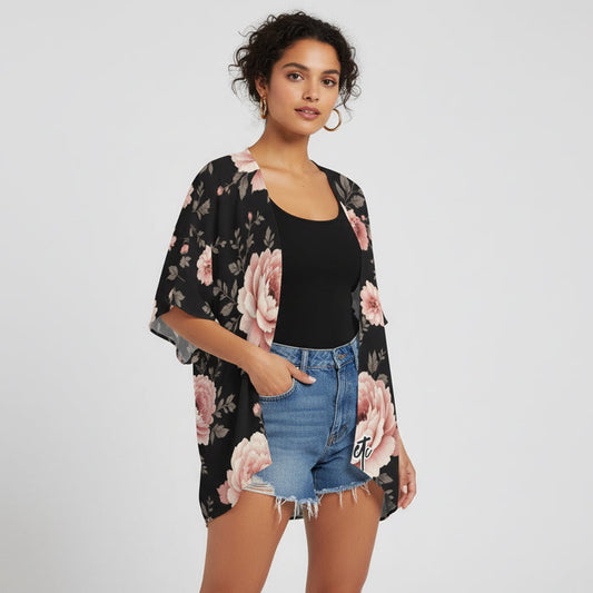 ETC Vintage Floral Kimono Throw