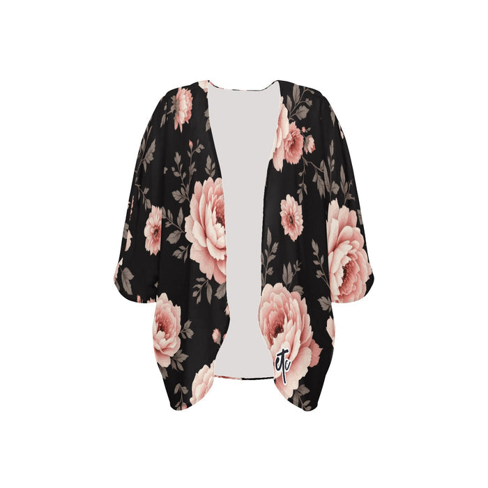 ETC Vintage Floral Kimono Throw