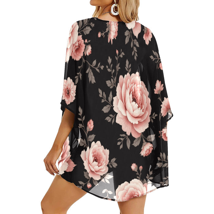 ETC Vintage Floral Kimono Throw