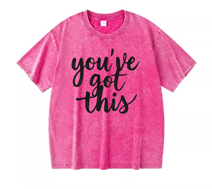 ETC 'You've got this' Pink Vintage Tee