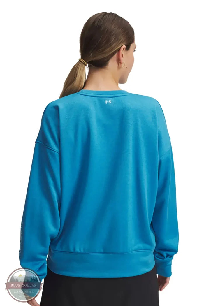 Under Armour 1386055 Fish Pro Terry Crew Sweatshirt in Blue, rear