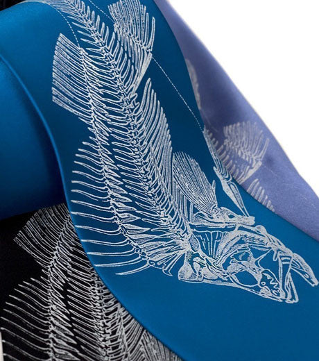 Fish skeleton necktie, by cyberoptix