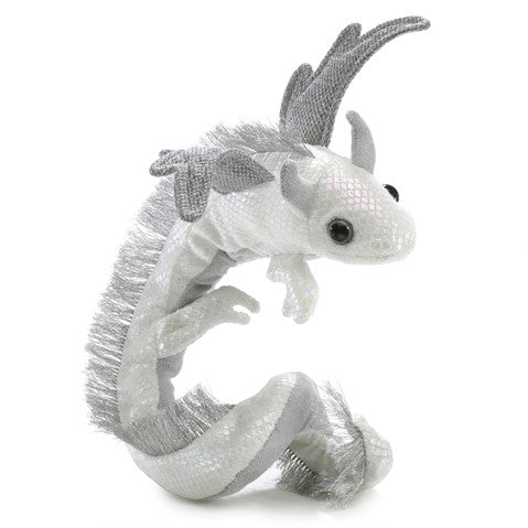 Folkmanis Puppet - Dragon Wristlet Pearl