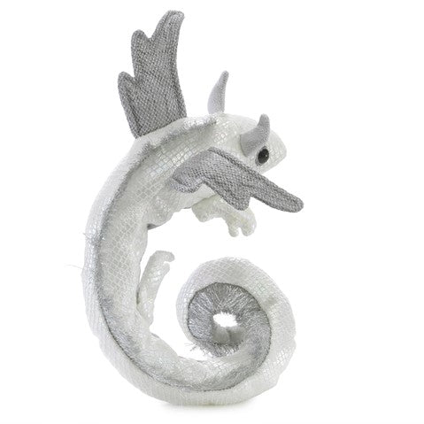 Folkmanis Puppet - Dragon Wristlet Pearl