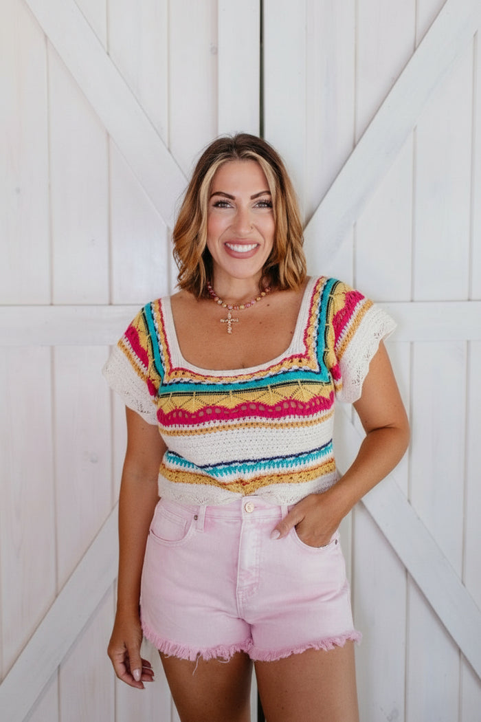 Fray Game Shorts in Pink - Reg/Curvy FINAL SALE - Macoma Boutique180 Shorts