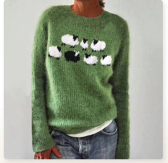 Arvine | Women's Nordic Knit Pullover Sweater - Image 3