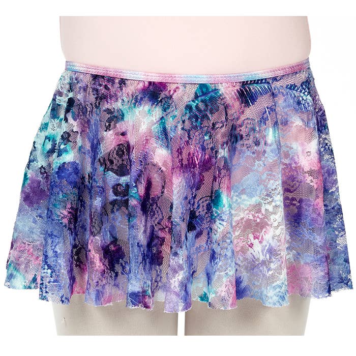 Girls Feather-Dyed Tapered Pull On Skirt