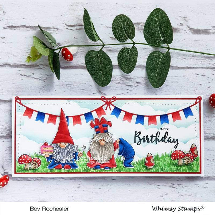 Gnome Birthdays Clear Stamps - Whimsy Stamps