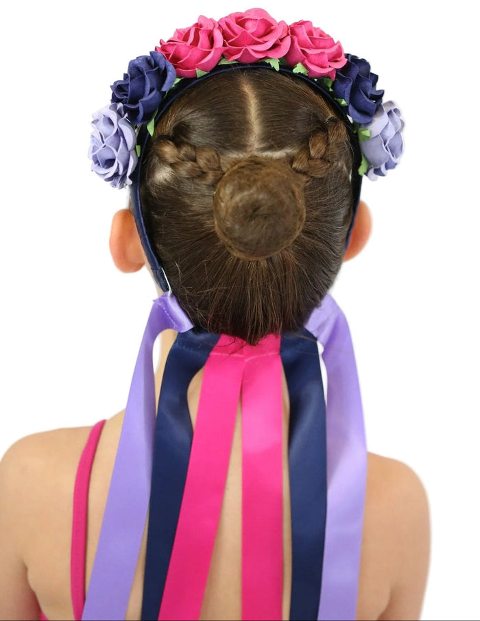 Grade 3 Flower Headband "Dark"