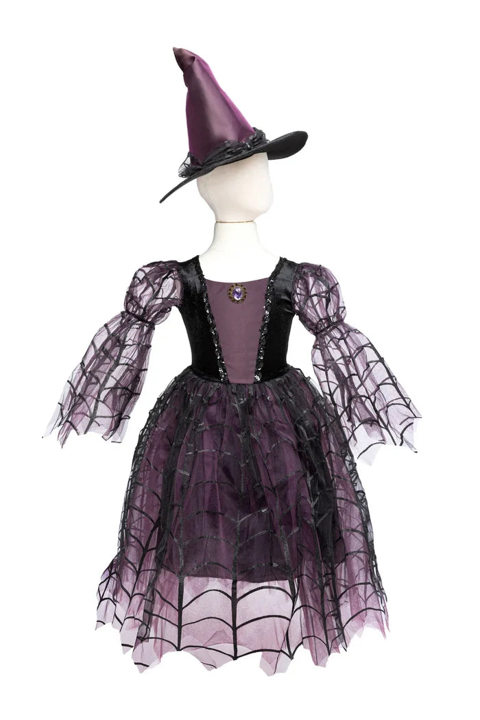 Great Pretenders Amethyst the Spider Witch Dress with Hat