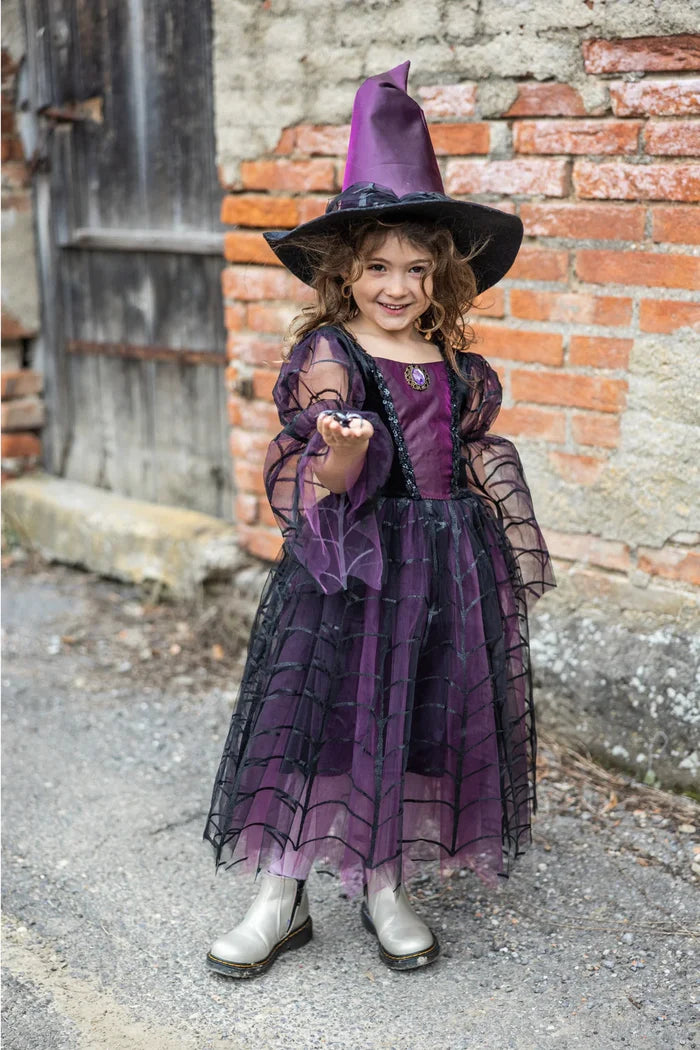 Great Pretenders Amethyst the Spider Witch Dress with Hat