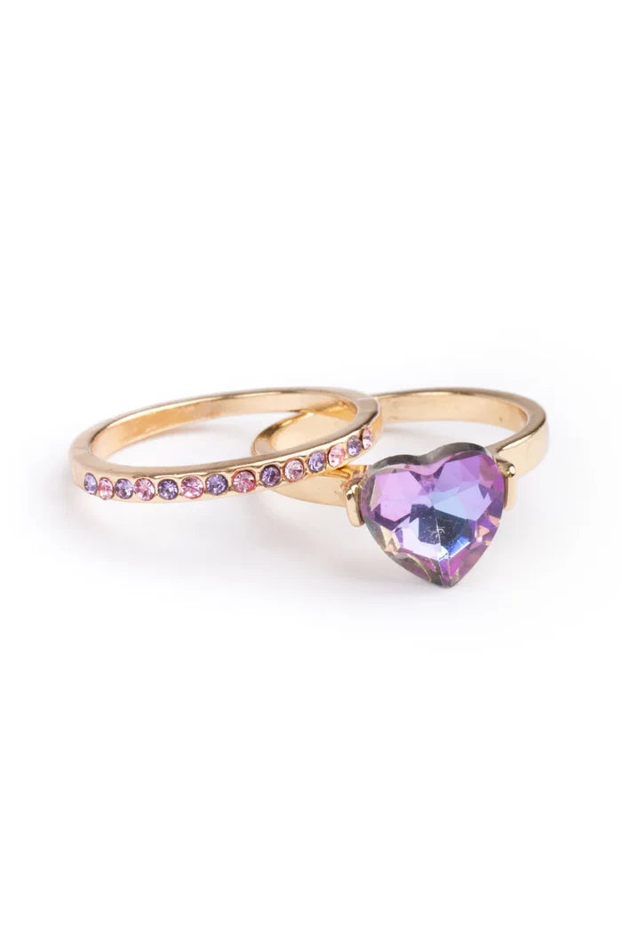 Great Pretenders Boutique Chic Precious Purple Ring Set