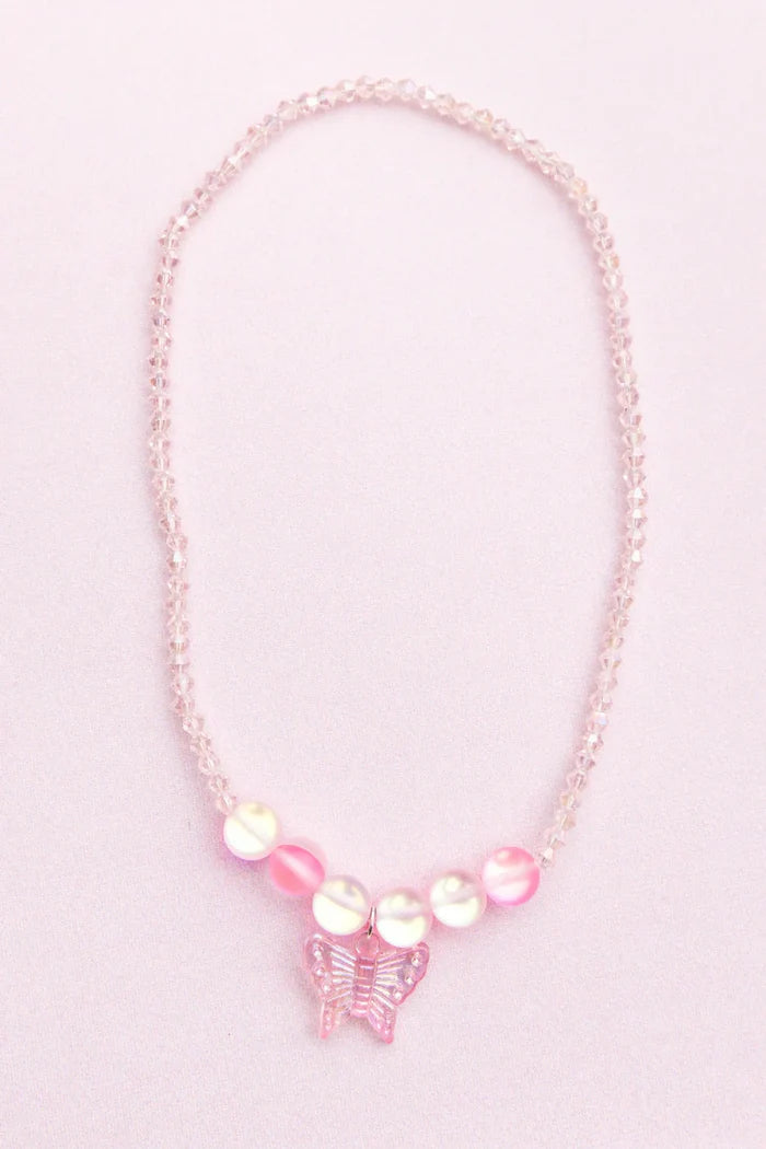 Great Pretenders Boutique Holo Pink Crystal Necklace